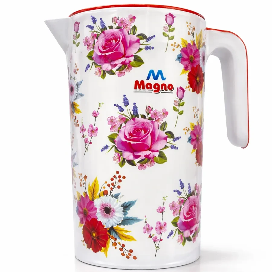 Floral Elegance Insulated Water Jug with Handle